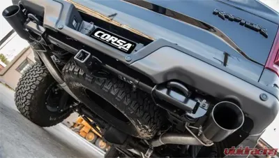 CORSA Performance Single 5.0" Straight Cut Gunmetal PVD Tip Kit Ford Raptor 2017-2025 - 14051GNM