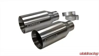 CORSA Performance Single 5.0" Straight Cut Satin Tip Kit Ford Raptor 2017-2025 - 14051