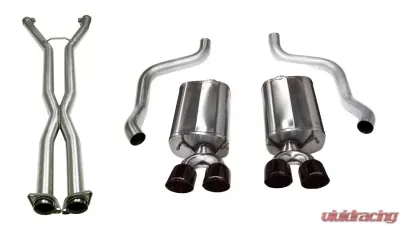 CORSA Performance 2.5" Catback Exhaust Dual Rear Exit w/Twin 3.5" Black PVD Pro-Series Tips Chevrolet Corvette C6 2009-2013 - 14108CBBLK
