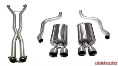 CORSA Performance 2.5" Catback Exhaust Dual Rear Exit w/Twin 3.5" Polished Pro-Series Tips Chevrolet Corvette C6 2009-2013 - 14108CB