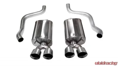 CORSA Performance 2.5" Axleback Exhaust Dual Rear Exit with Twin 3.5" Polished Pro-Series Tips Chevrolet Corvette C6 2009-2013 - 14108