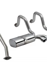 CORSA Performance 2.5" Catback Exhaust Dual Rear Exit w/Twin 3.5" Polished Pro-Series Tips Chevrolet Corvette C5 1997-2004                                     - 14111CB - Image 3