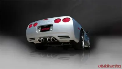 CORSA Performance 2.5" Catback Exhaust Dual Rear Exit w/Twin 3.5" Polished Pro-Series Tips Chevrolet Corvette C5 1997-2004 - 14111CB