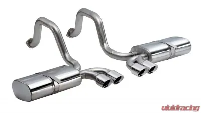 CORSA Performance 2.5" Axleback Exhaust Dual Rear Exit with Twin 3.5" Polished Pro-Series Tips Chevrolet Corvette C5 | C5 Z06 1997-2004 - 14111