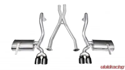CORSA Performance 2.5" Catback Exhaust Dual Rear Exit w/Twin 3.5" Black PVD Pro-Series Tips Chevrolet Corvette C5 1997-2004 - 14114BLK