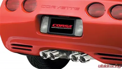 CORSA Performance 2.5" Catback Exhaust Dual Rear Exit w/Twin 3.5" Polished Pro-Series Tips Chevrolet Corvette C5 | C5 Z06 1997-2004 - 14114