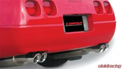 CORSA Performance 2.5" Catback Exhaust Dual Rear Exit w/Twin 3.5" Polished Pro-Series Tips Chevrolet Corvette C4 1986-1991 - 14115