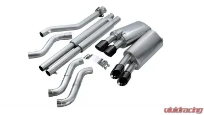 CORSA Performance 2.5" Catback Exhaust Dual Rear Exit w/Twin 3.5" Black PVD Pro-Series Tips Chevrolet Corvette C4 ZR1 1990-1995 - 14117BLK