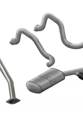 CORSA Performance 2.5" Catback Exhaust Dual Rear Exit w/Tigershark 3.5" Black PVD Pro-Series Tips Chevrolet Corvette C5 1997-2004                                     - 14139CBBLK - Image 3