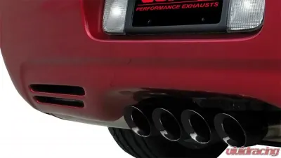 CORSA Performance 2.5" Catback Exhaust Dual Rear Exit w/Tigershark 3.5" Black PVD Pro-Series Tips Chevrolet Corvette C5 1997-2004 - 14139CBBLK