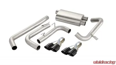 CORSA Performance 3.0" Catback Exhaust Dual Rear Exit w/Twin 3.5" Black PVD Pro-Series Tips Chevrolet Camaro | Pontiac Firebird 1998-2002 - 14143BLK