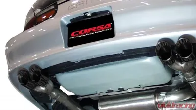 CORSA Performance 3.0" Catback Exhaust Dual Rear Exit w/Twin 3.5" Black PVD Pro-Series Tips Chevrolet Camaro | Pontiac Firebird 1998-2002 - 14143BLK