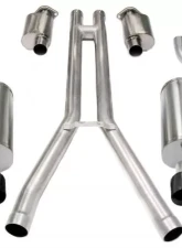 CORSA Performance 2.5" Catback Exhaust Dual Rear Exit w/Twin 3.5" Black PVD Pro-Series Tips Cadillac XLR 2004-2008                                     - 14156BLK - Image 3