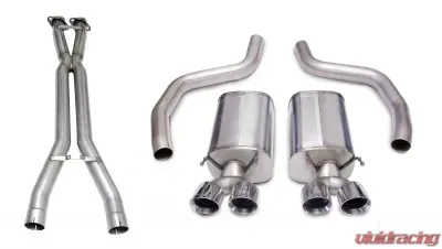 CORSA Performance 3.0" Catback Exhaust Dual Rear Exit w/Twin 4.0" Polished Pro-Series Tips Chevrolet Corvette C6 2006-2011 - 14164CB1