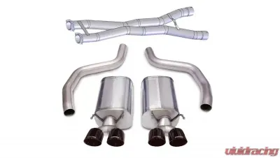 CORSA Performance 3.0" Catback Exhaust Dual Rear Exit w/Twin 4.0" Black PVD Pro-Series Tips Chevrolet Corvette C6 2012-2013 - 14164CB3BLK