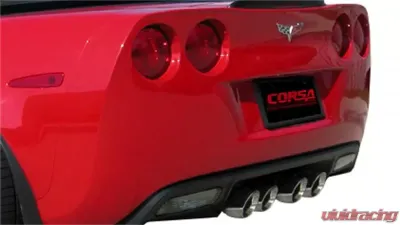 CORSA Performance 3.0" Catback Exhaust Dual Rear Exit w/Twin 4.0" Polished Pro-Series Tips Chevrolet Corvette C6 2012-2013 - 14164CB3