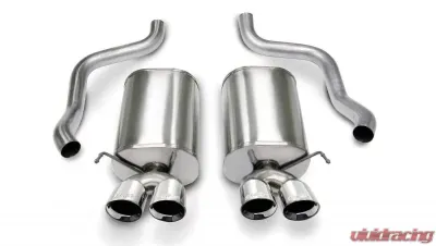 CORSA Performance 2.5" Axleback Exhaust Dual Rear Exit with Twin 3.5" Polished Pro-Series Tips Chevrolet Corvette C6 2005-2008 - 14169