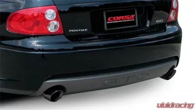 CORSA Performance 2.5" Catback Exhaust Dual Rear Exit w/Single 4.0" Black PVD Pro-Series Tips Pontiac GTO 2005-2006 - 14189BLK