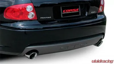 CORSA Performance 2.5" Catback Exhaust Dual Rear Exit w/Single 4.0" Polished Pro-Series Tips Pontiac GTO 2005-2006 - 14189
