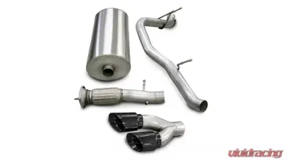CORSA Performance 3.0" Catback Exhaust Single Side Exit w/Twin 4.0" Black PVD Pro-Series Tips Cadillac Escalade | GMC Yukon 2007-2010 - 14202BLK