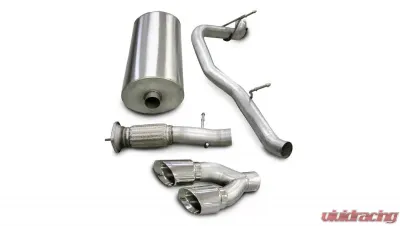 CORSA Performance 3.0" Catback Exhaust Single Side Exit w/Twin 4.0" Polished Pro-Series Tips Cadillac Escalade | GMC Yukon 2007-2010 - 14202