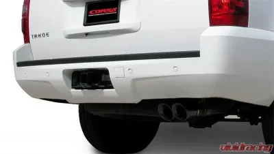 CORSA Performance 3.0" Catback Exhaust Single Rear Exit w/Twin 4.0" Black PVD Pro-Series Tips Chevrolet Tahoe | GMC Yukon 2007-2008 - 14207BLK