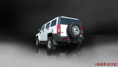 CORSA Performance 3.0" Catback Exhaust Dual Rear Exit w/Single 4.0" Black PVD Pro-Series Tips Hummer H3 2006-2008 - 14212BLK