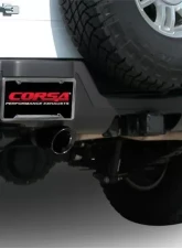 CORSA Performance 3.0" Catback Exhaust Dual Rear Exit w/Single 4.0" Black PVD Pro-Series Tips Hummer H3 2006-2008                                     - 14212BLK - Image 2
