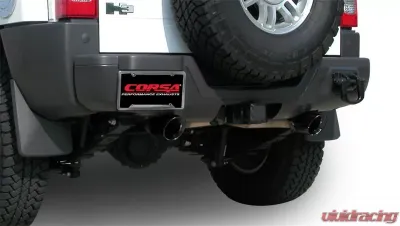 CORSA Performance 3.0" Catback Exhaust Dual Rear Exit w/Single 4.0" Black PVD Pro-Series Tips Hummer H3 2006-2008 - 14212BLK