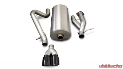 CORSA Performance 3.0" Catback Exhaust Single Rear Exit w/Twin 4.0" Black PVD Pro-Series Tips Hummer H2 2003-2006 - 14216BLK