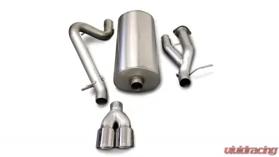 CORSA Performance 3.0" Catback Exhaust Single Rear Exit w/Twin 4.0" Polished Pro-Series Tips Hummer H2 2003-2006 - 14216