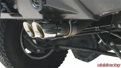 CORSA Performance 3.0" Catback Exhaust Single Rear Exit w/Twin 4.0" Polished Pro-Series Tips Hummer H2 2003-2006 - 14216