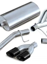 CORSA Performance 3.0" Catback Exhaust Single Side Exit w/Twin 4.0" Black PVD Pro-Series Tips Cadillac Escalade | GMC Yukon XL 2002-2006                                     - 14222BLK - Image 2
