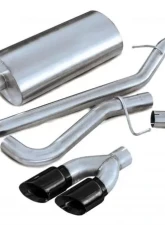 CORSA Performance 3.0" Catback Exhaust Single Side Exit w/Twin 4.0" Black PVD Pro-Series Tips Chevrolet Avalanche 2002-2006                                     - 14250BLK - Image 2