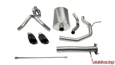 CORSA Performance 3.0" Catback Exhaust Dual Rear Exit w/Single 4.0" Black PVD Pro-Series Tips Chevrolet SSR 2003-2006 - 14254BLK