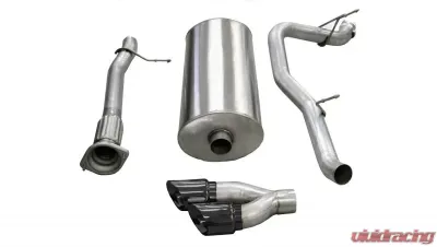 CORSA Performance 3.0" Catback Exhaust Single Side Exit w/Twin 4.0" Black PVD Pro-Series Tips Cadillac Escalade | GMC Yukon 2007-2010 - 14298BLK