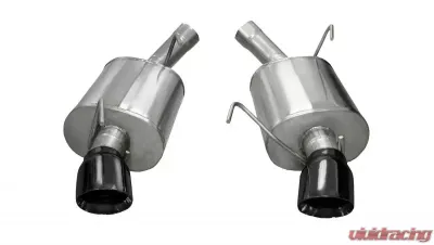 CORSA Performance 2.5" Axleback Exhaust Dual Rear Exit with Single 4.0" Black PVD Pro-Series Tips Ford Mustang GT | Shelby GT500 2005-2010 - 14311BLK