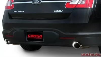 CORSA Performance 2.5" Catback Exhaust Dual Rear Exit w/Single 4.0" Polished Pro-Series Tips Ford Taurus SHO 2010-2017 - 14315
