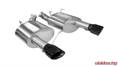 CORSA Performance 3.0" Axleback Exhaust Dual Rear Exit with Single 4.0" Black PVD Pro-Series Tips Ford Mustang Boss 302 | GT 2011-2014 - 14316BLK