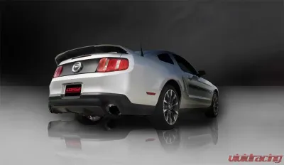 CORSA Performance 3.0" Axleback Exhaust Dual Rear Exit with Single 4.0" Black PVD Pro-Series Tips Ford Mustang Boss 302 | GT 2011-2014 - 14316BLK