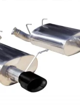 CORSA Performance 2.5" Axleback Exhaust Dual Rear Exit with Single 3.5" Black PVD Pro-Series Tips Ford Mustang V6 2011-2014                                     - 14319BLK - Image 3