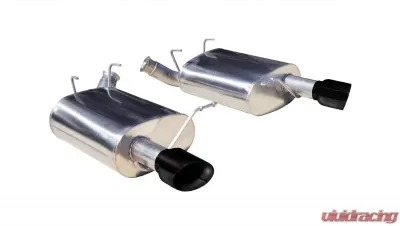 CORSA Performance 2.5" Axleback Exhaust Dual Rear Exit with Single 3.5" Black PVD Pro-Series Tips Ford Mustang V6 2011-2014 - 14319BLK