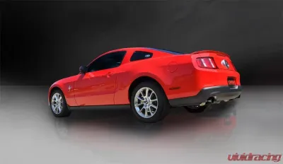 CORSA Performance 2.5" Axleback Exhaust Dual Rear Exit with Single 3.5" Black PVD Pro-Series Tips Ford Mustang V6 2011-2014 - 14319BLK