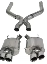 CORSA Performance 3.0" Axleback Exhaust + X-Pipe Dual Rear Exit with Twin 4.0" Polished Pro-Series Tips Ford Mustang Shelby GT500 2013-2014                                     - 14323 - Image 3