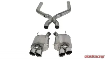 CORSA Performance 3.0" Axleback Exhaust + X-Pipe Dual Rear Exit with Twin 4.0" Polished Pro-Series Tips Ford Mustang Shelby GT500 2013-2014 - 14323