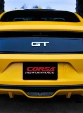 Corsa Performance 3.0" Axleback Exhaust Dual Rear Exit with Single 4.5" Black PVD Pro-Series Tips Ford Mustang GT Fastback 2015-2022                                     - 14326BLK - Image 4