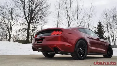 Corsa Performance 3.0" Axleback Exhaust Dual Rear Exit with Single 4.5" Black PVD Pro-Series Tips Ford Mustang GT Fastback 2015-2022 - 14326BLK