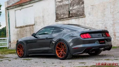 Corsa Performance 3.0" Axleback Exhaust Dual Rear Exit with Single 4.5" Black PVD Pro-Series Tips Ford Mustang GT Fastback 2015-2022 - 14329BLK