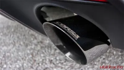 Corsa Performance 3.0" Axleback Exhaust Dual Rear Exit with Single 4.0" Polished Pro-Series Tips Ford Mustang GT Fastback 2015-2022 - 14329