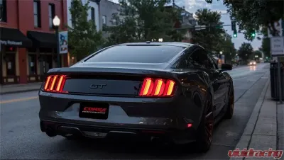 Corsa Performance 3.0" Catback Exhaust Dual Rear Exit w/Single 4.5" Black PVD Pro-Series Tips Ford Mustang GT Fastback 2015-2022 - 14332BLK